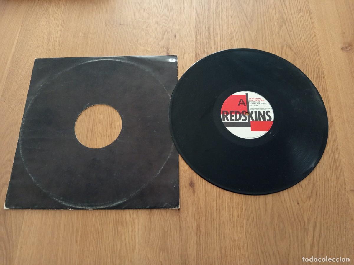 Discos de vinilo: JOYA MAXI SINGLE. THE REDSKINS / LEAN ON ME / SELLO LOW NOISE MUSIC CNTX16 / A&Ntilde;O 1983.