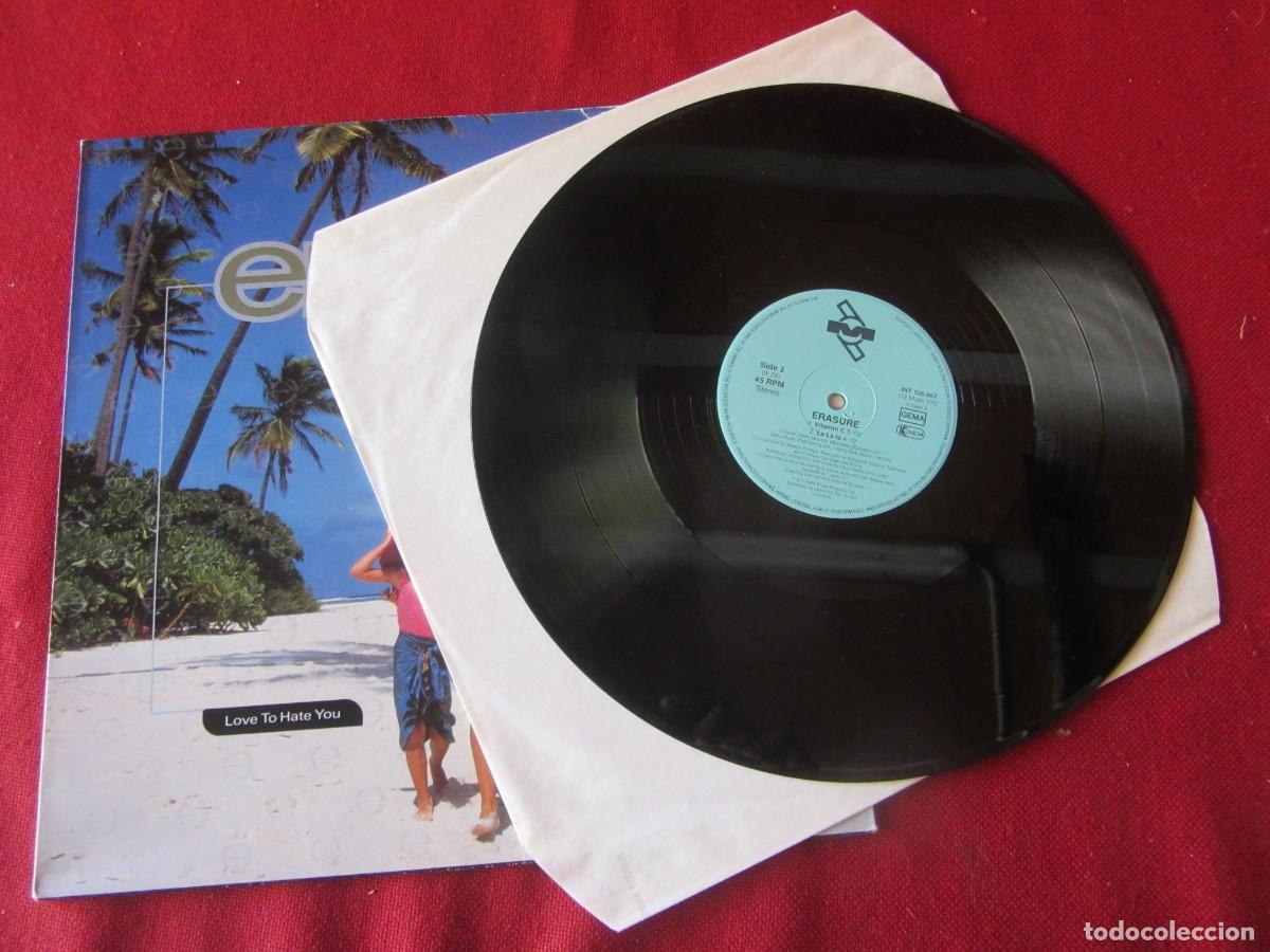 Discos de vinilo: ERASURE. LOVE TO HATE YOU. 1991. MAXI SINGLE - Foto 2