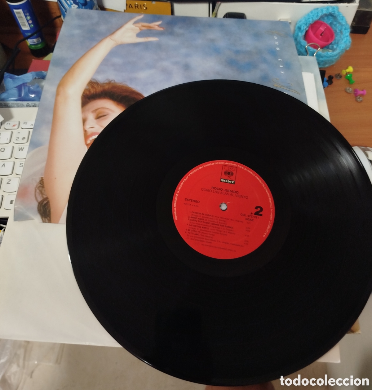Discos de vinilo: Roc&iacute;o Jurado - Como las alas al viento - Foto 3
