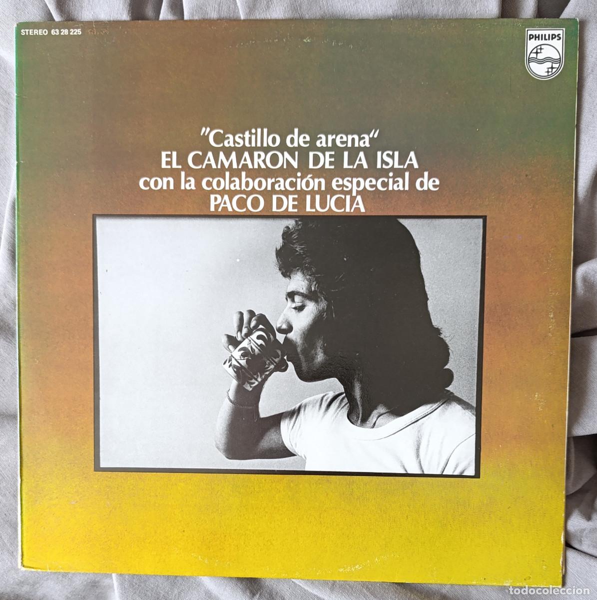 Discos de vinilo: CAMAR&Oacute;N DE LA ISLA con PACO DE LUC&Iacute;A - CASTILLO DE ARENA. Edici&oacute;n espa&ntilde;ola a&ntilde;o 1986