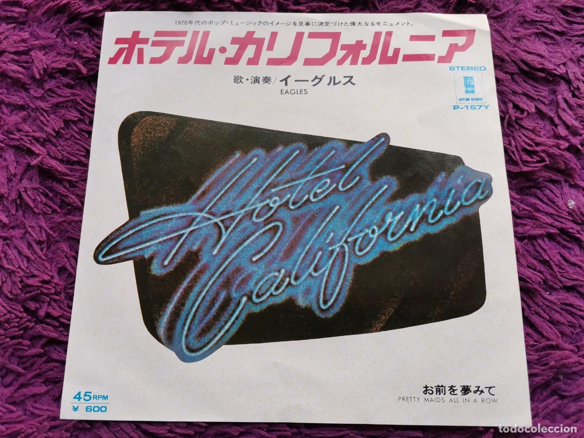 Discos de vinilo: Eagles &ndash; Hotel California Vinilo 7&rdquo; Single 1977 Japan P-167Y