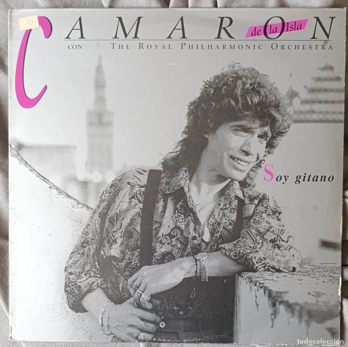 Discos de vinilo: CAMAR&Oacute;N (con la Royal Philharmonic Orchestra) - SOY GITANO. Edici&oacute;n francesa a&ntilde;o 1989