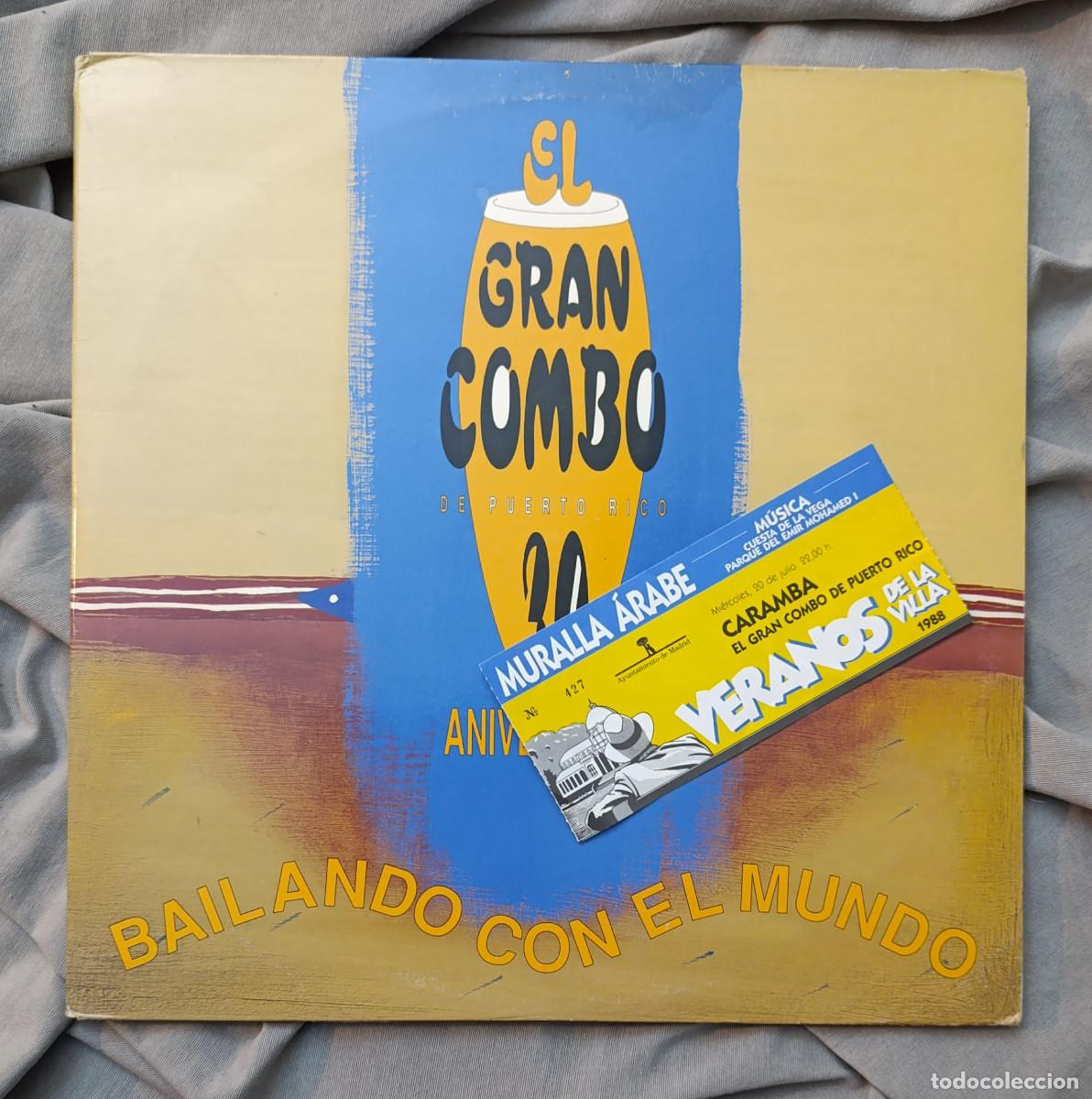 Discos de vinilo: EL GRAN COMBO DE PUERTO RICO - 30 ANIVERSARIO, BAILANDO CON EL MUNDO (Triple LP 1992)
