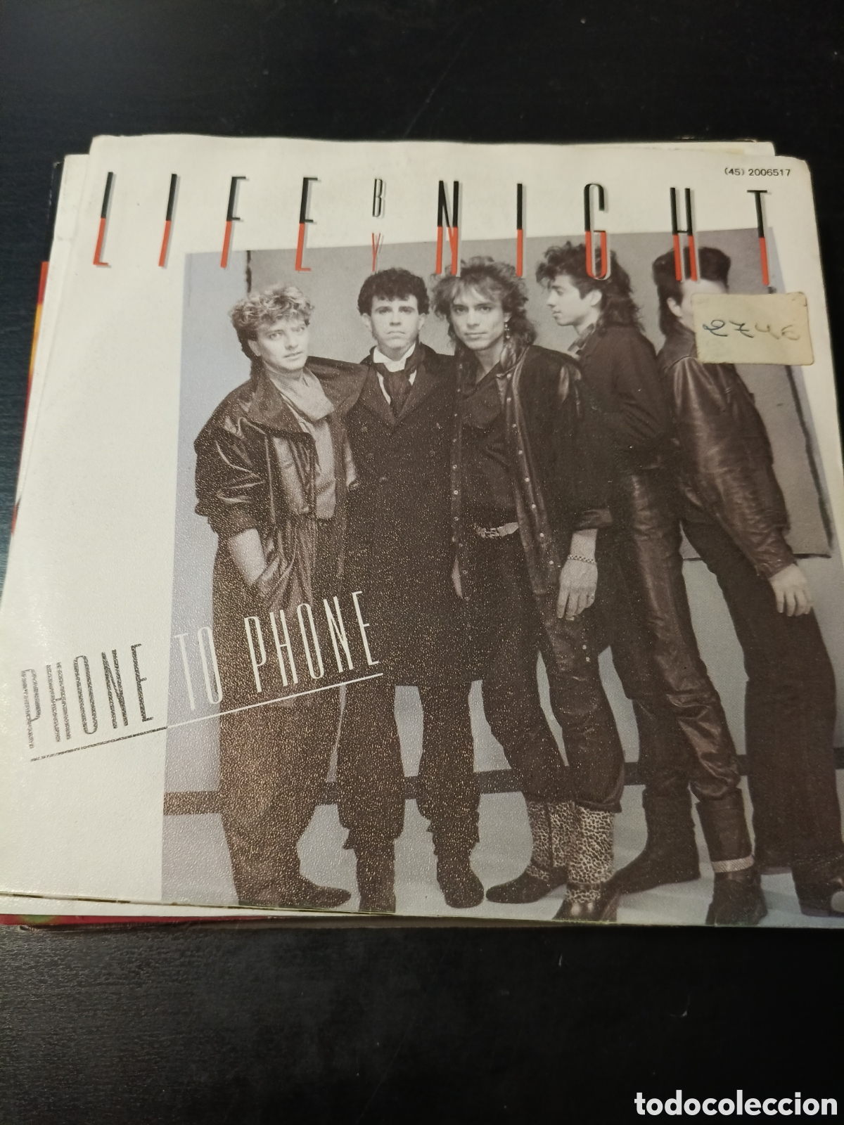 Discos de vinilo: Life By Night &ndash; Phone To Phone. Vinilo 7&rdquo; single 1985 Europa