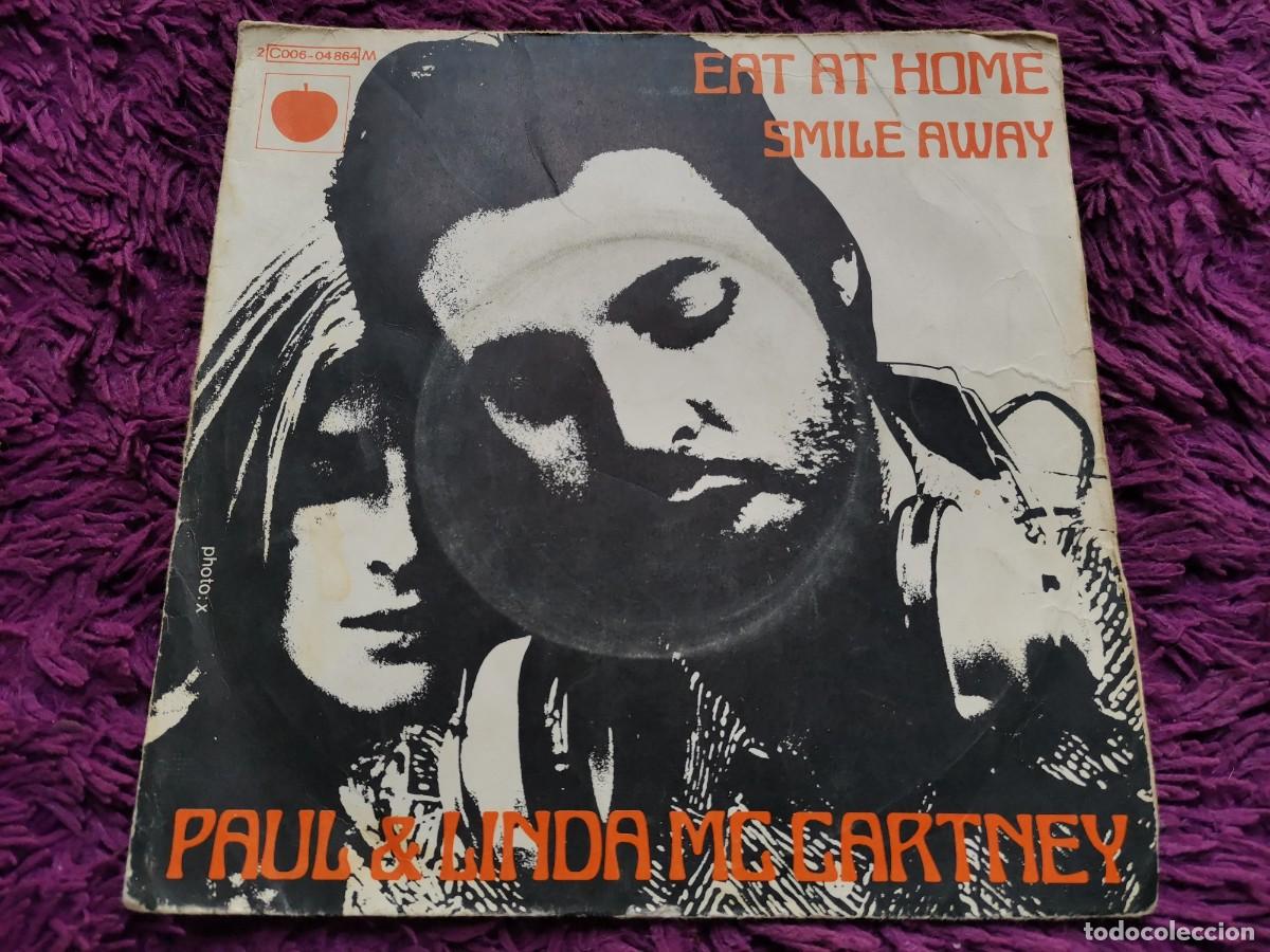 Discos de vinilo: Paul & Linda McCartney &ndash; Eat At Home Vinilo 7&rdquo; Single 1971 France 2C 006-04864 M