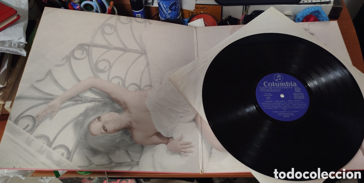 Discos de vinilo: Sara Montiel - Anoche...con Sara - Foto 2