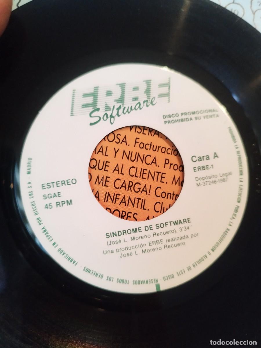 Discos de vinilo: Vinilo 7&rdquo; Promo - Comando Erbe Software: S&iacute;ndrome de Software (1987) RARO. - Foto 2