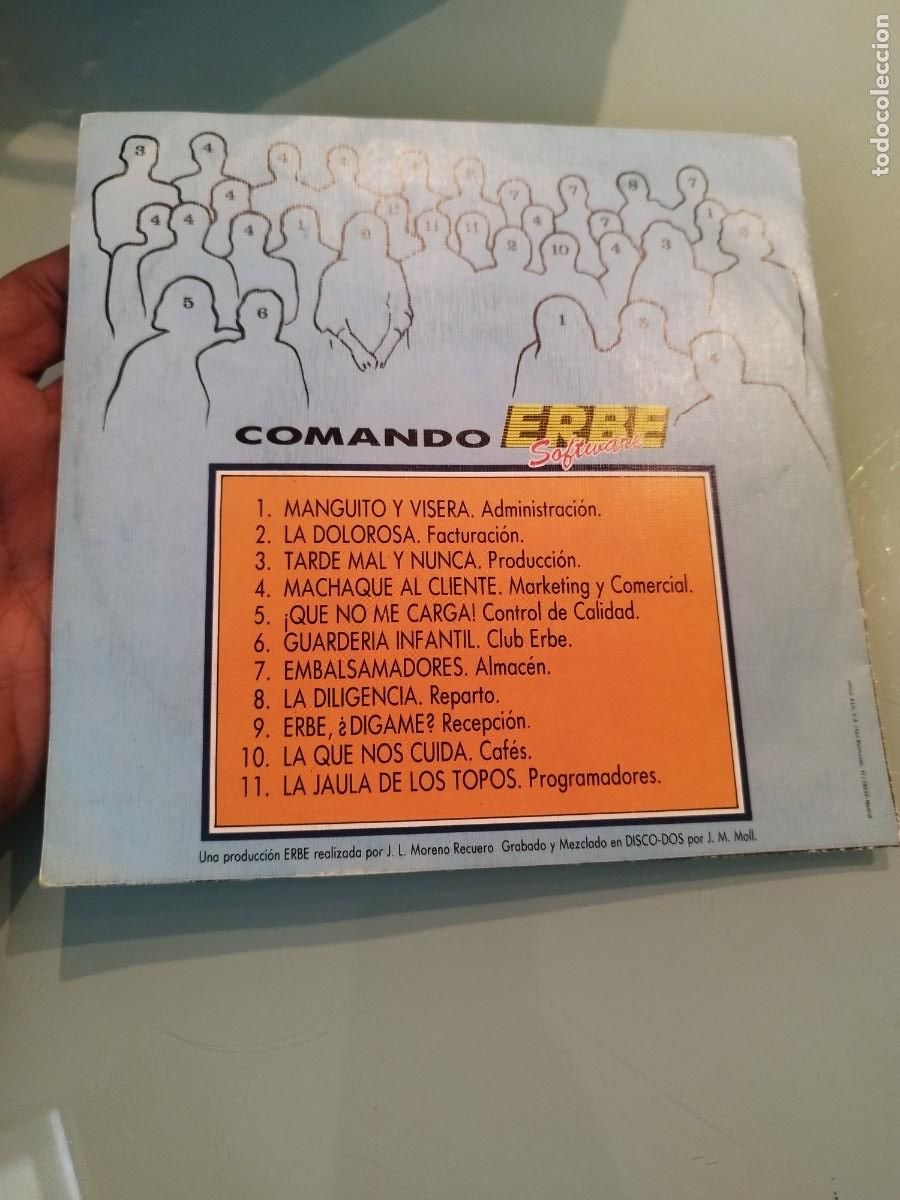 Discos de vinilo: Vinilo 7&rdquo; Promo - Comando Erbe Software: S&iacute;ndrome de Software (1987) RARO. - Foto 3