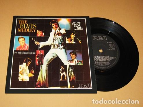 Discos de vinilo: ELVIS PRESLEY - THE ELVIS MEDLEY - SINGLE - 1985 - (ELVIS 50th ANNIVERSARY EDITION)