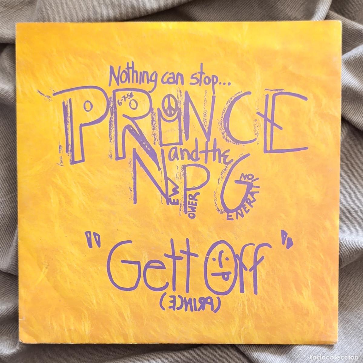 Discos de vinil: PRINCE & THE NEW POWER GENERATION - GET OFF (SINGLE REMIX). Single edici&oacute;n alemana 1991
