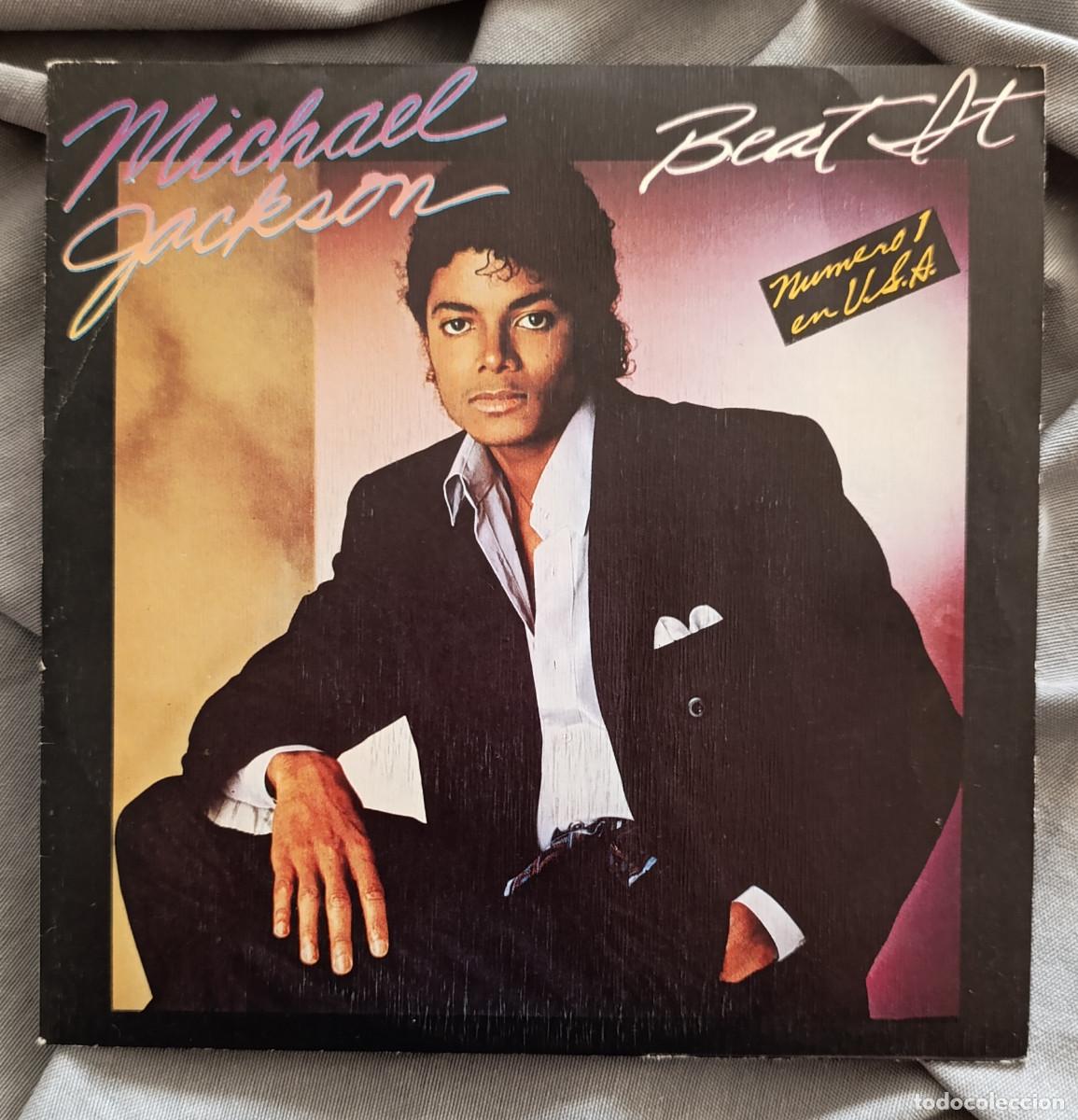 Discos de vinil: MICHAEL JACKSON - BEAT IT. Single edici&oacute;n promocional espa&ntilde;ola 1983