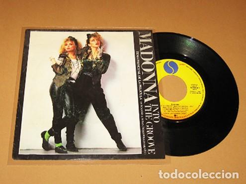 Discos de vinilo: MADONNA - INTO THE GROOVE ( B.S.O. BUSCANDO A SUSAN DESESPERADAMENTE) - SINGLE - 1985 - SPAIN