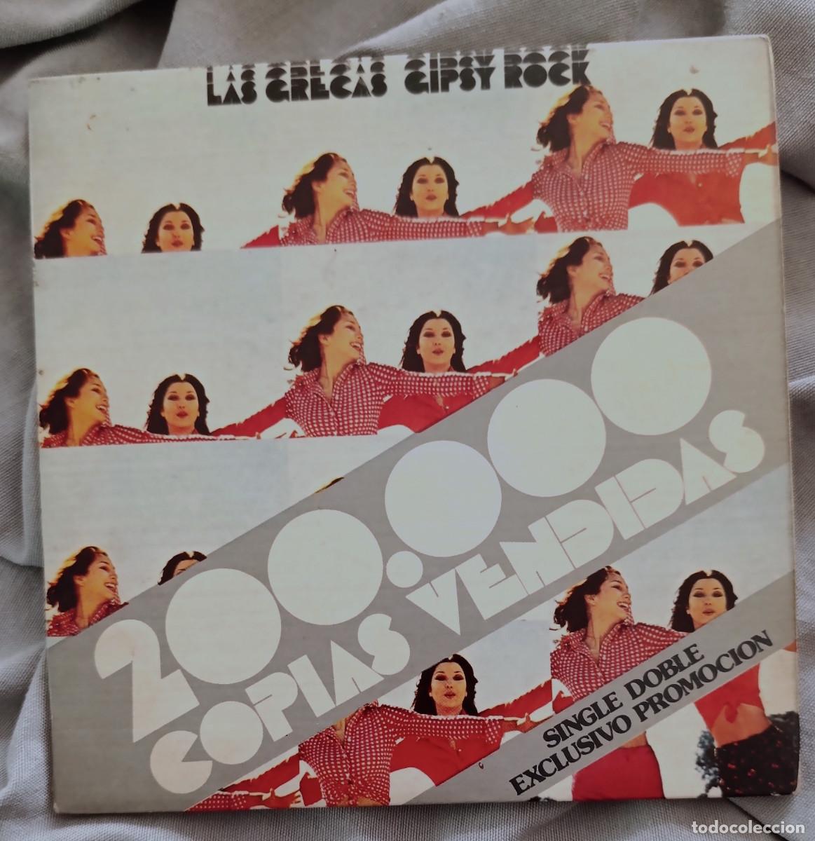 Discos de vinil: LAS GRECAS - GIPSY ROCK. Doble single promocional edici&oacute;n espa&ntilde;ola 1973