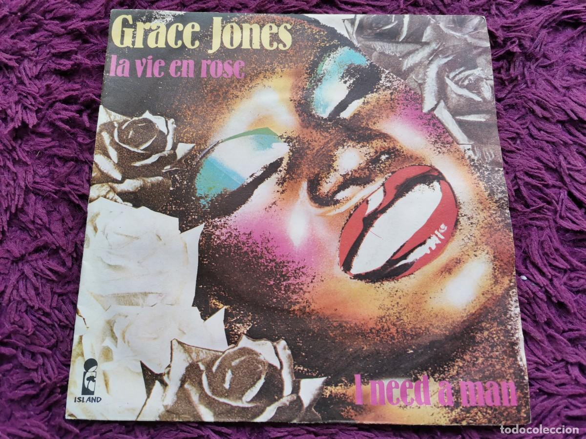 Discos de vinilo: Grace Jones &ndash; La Vie En Rose Vinilo 7&rdquo; Single 1977 France 6172 530
