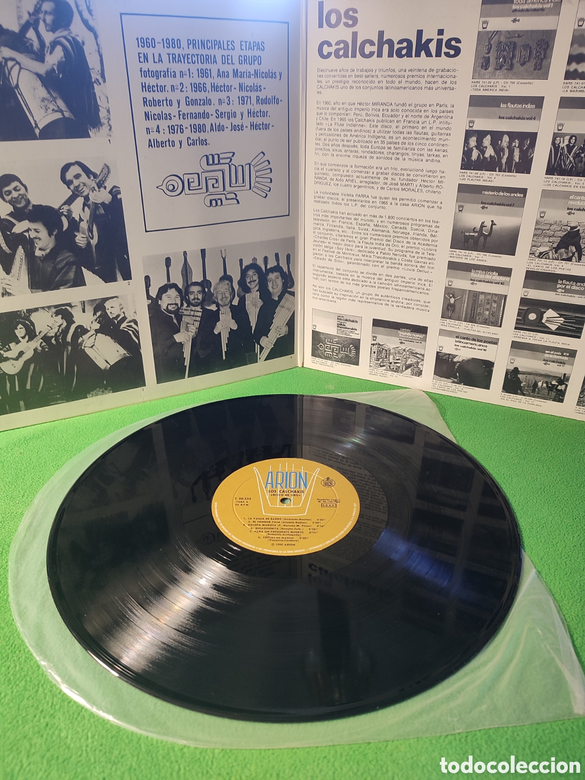 Discos de vinilo: Los Calchakis - Disco de oro Edici&oacute;n 1980 - Foto 2