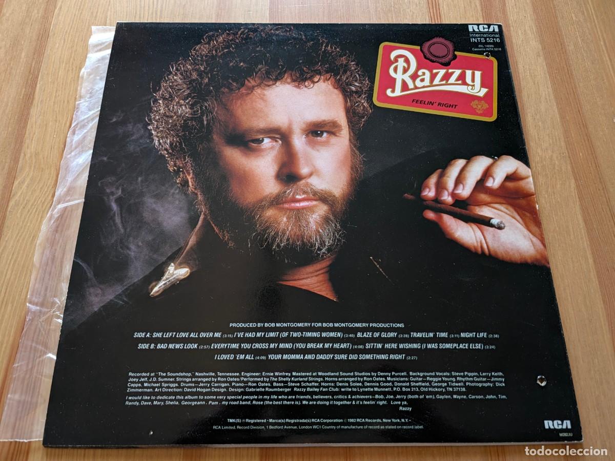 Discos de vinilo: Razzy Bailey &ndash; Feelin Right - Foto 2