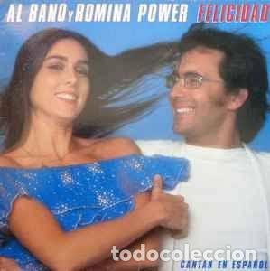 Discos de vinilo: solo portada de ... Albano y Romina Power - Felicidad . Cantan en espa&ntilde;ol (Epic, 1982) lp