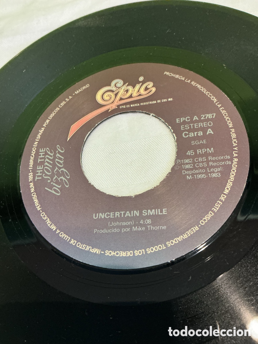 Discos de vinilo: The The &ndash; Uncertain Smile &ndash; Single 1982 - Foto 3