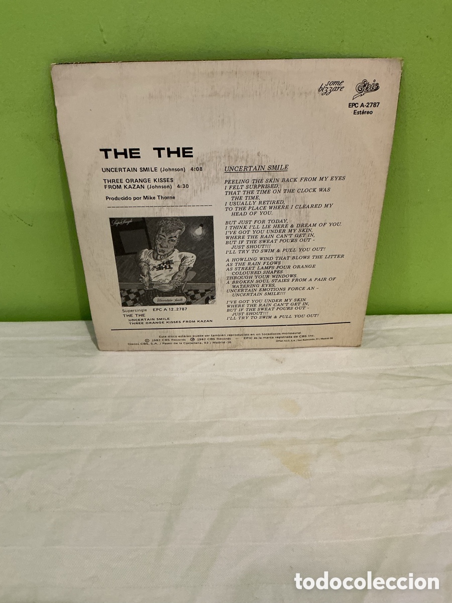 Discos de vinilo: The The &ndash; Uncertain Smile &ndash; Single 1982 - Foto 6