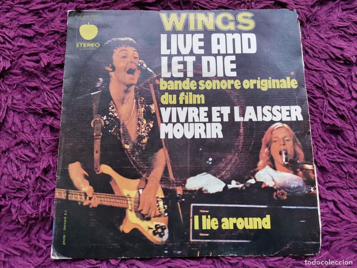 Discos de vinilo: Wings &ndash; Live And Let Die Vinilo 7&rdquo; Single 1973 France 2C 006-05361