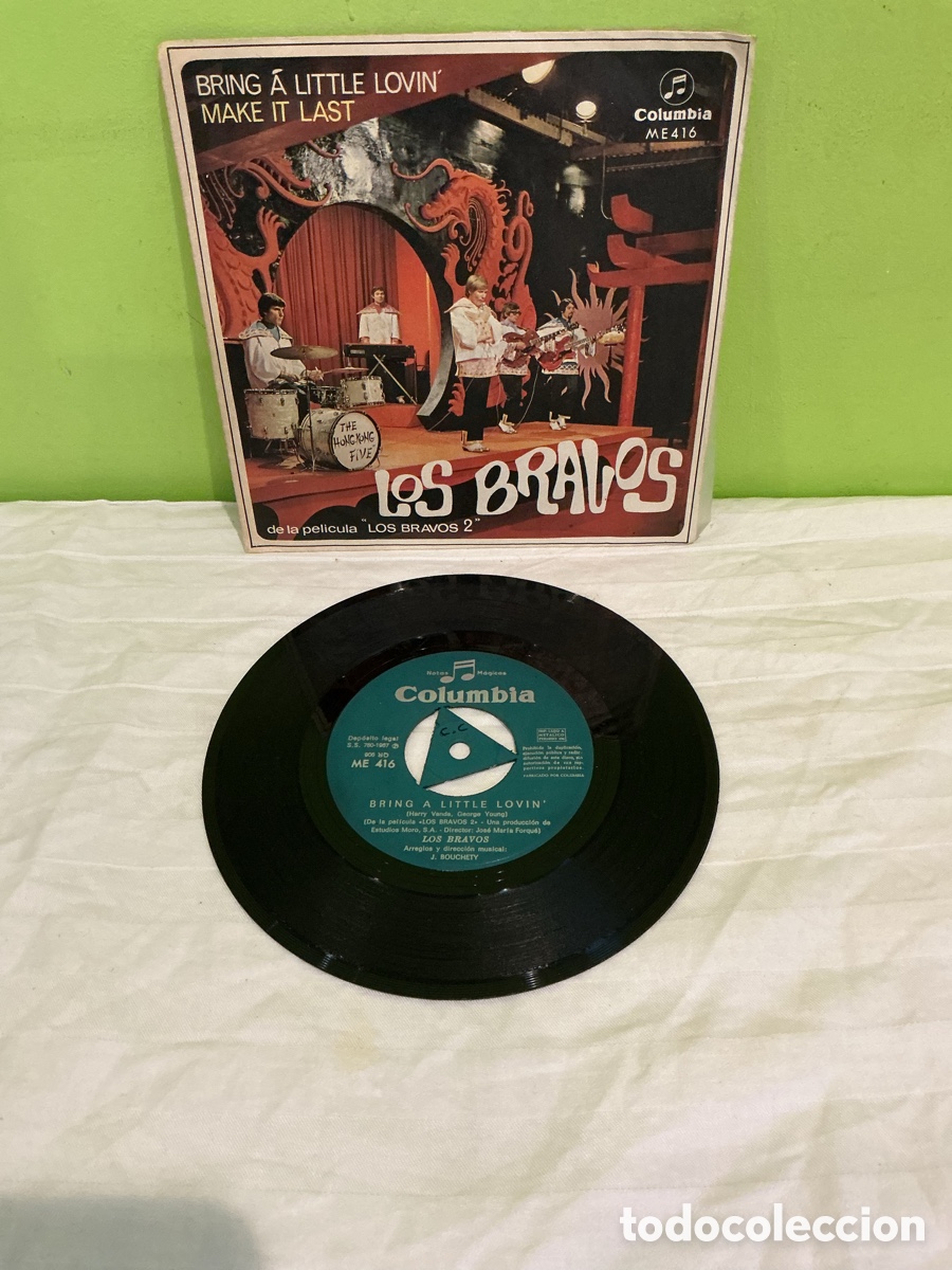 Discos de vinilo: Los Bravos &ndash; Bring a Little Lovin&rsquo; &ndash; Single 1968 - Foto 2