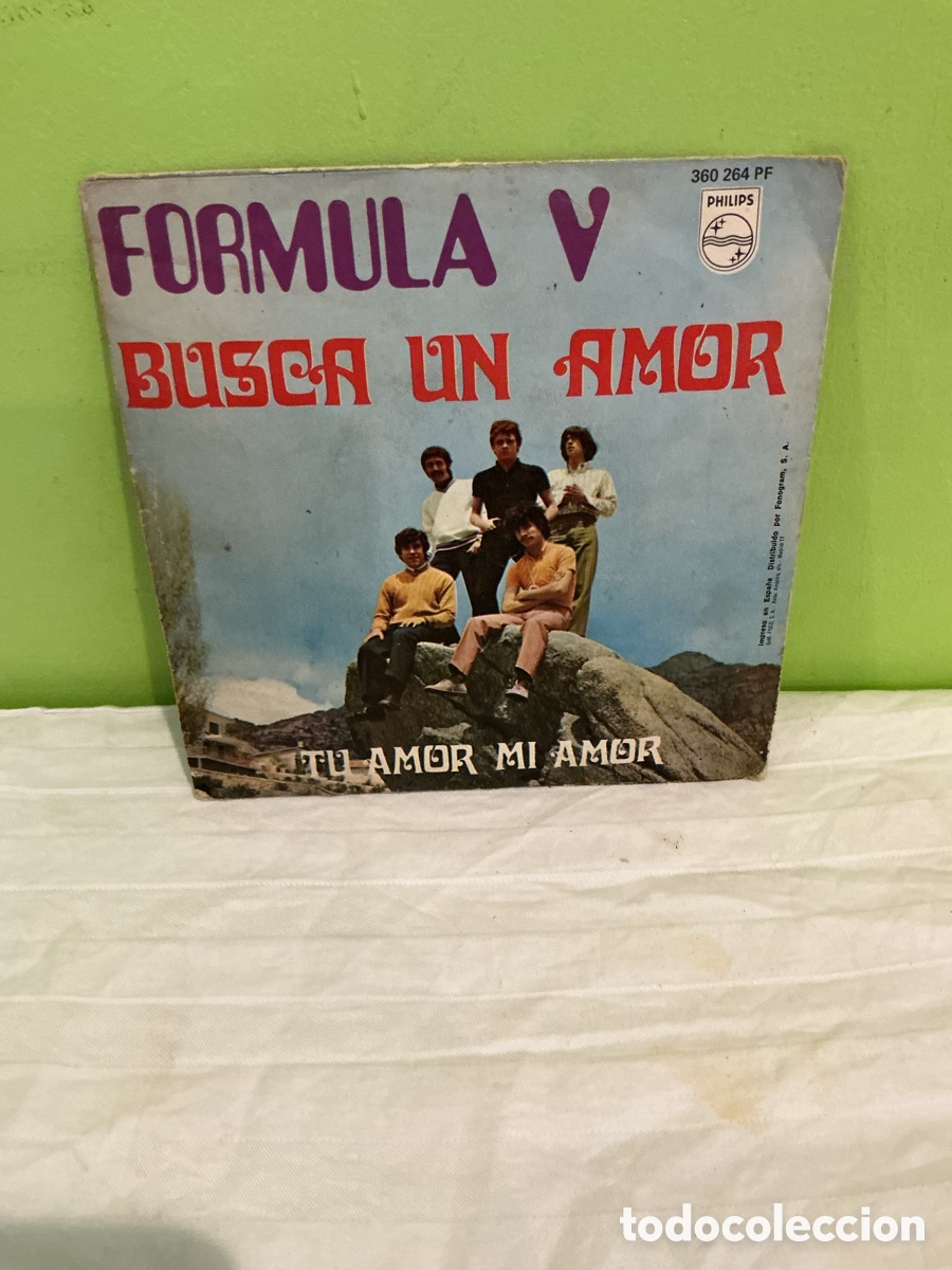 Discos de vinilo: F&oacute;rmula V &ndash; Busca un amor &ndash; Single 1969 - Foto 6