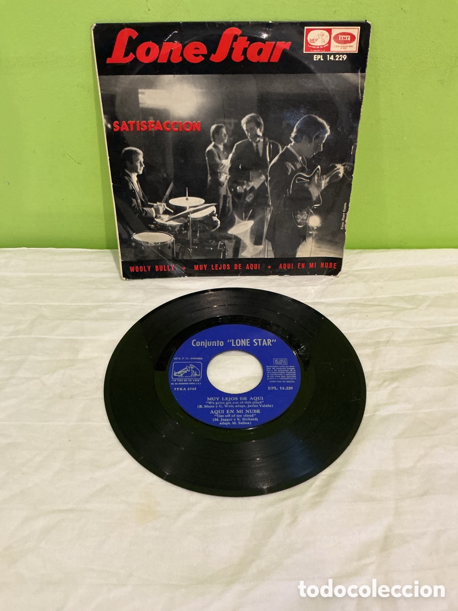 Discos de vinilo: Lone Star &ndash; Satisfacci&oacute;n &ndash; EP 1965 - Foto 2