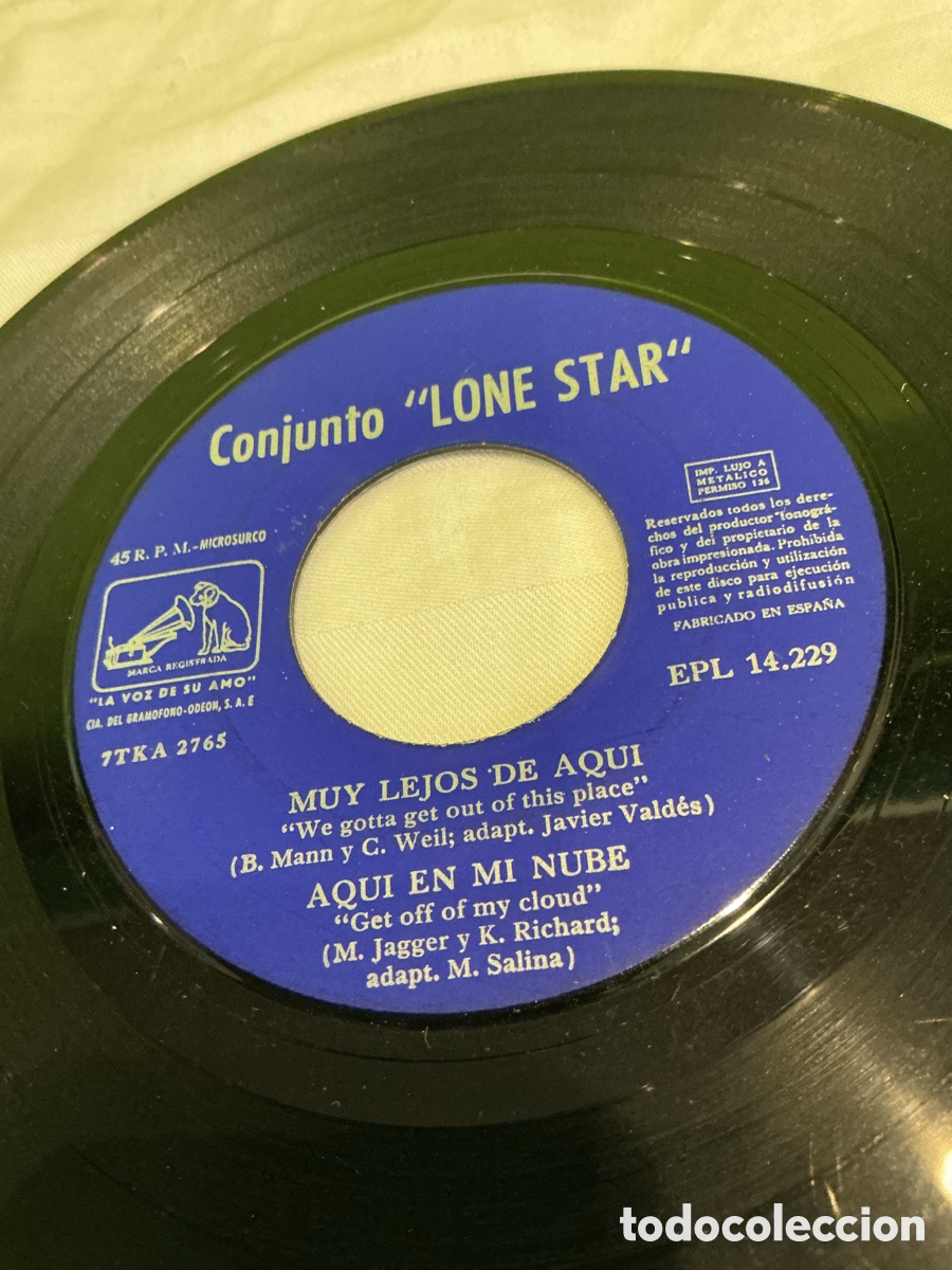 Discos de vinilo: Lone Star &ndash; Satisfacci&oacute;n &ndash; EP 1965 - Foto 3