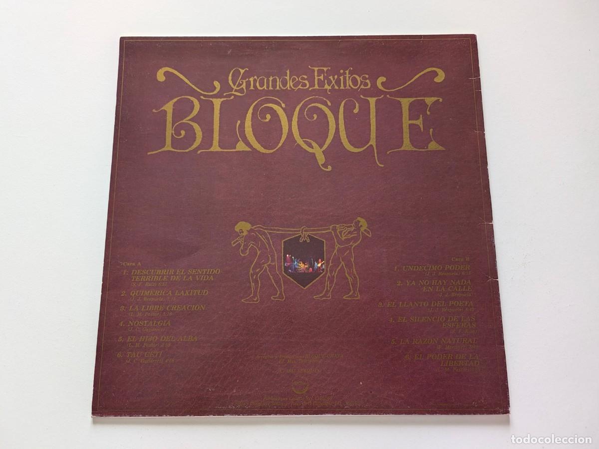 Discos de vinilo: Bloque &ndash; Grandes Exitos - Foto 2