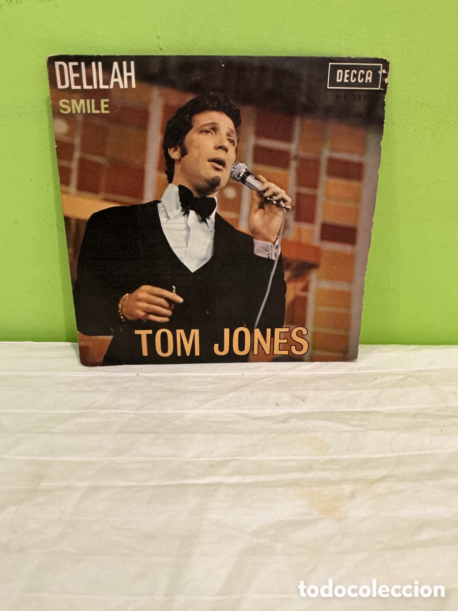 Disques de vinyle: Tom Jones &ndash; Delilah / Smile &ndash; Single 1968