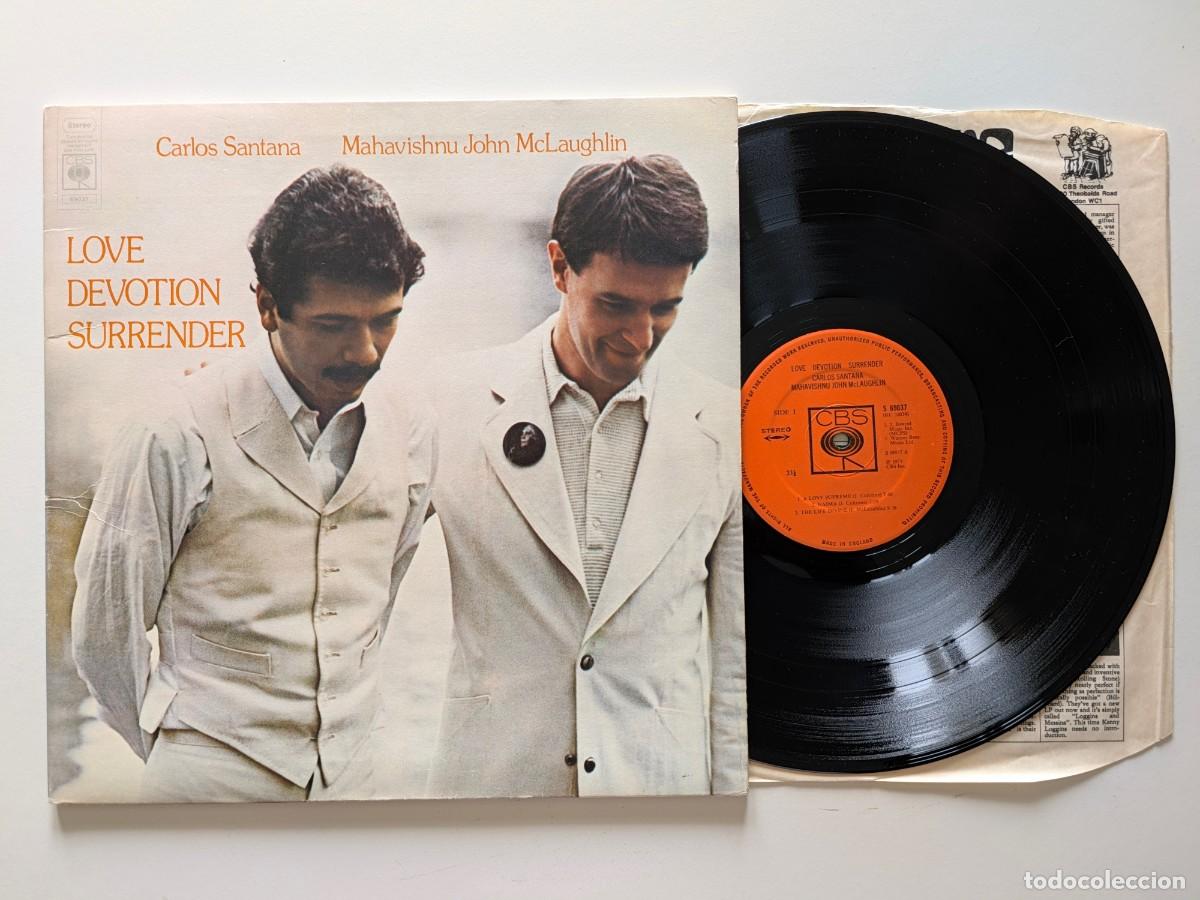 Discos de vinilo: Carlos Santana / Mahavishnu John McLaughlin &ndash; Love Devotion Surrender