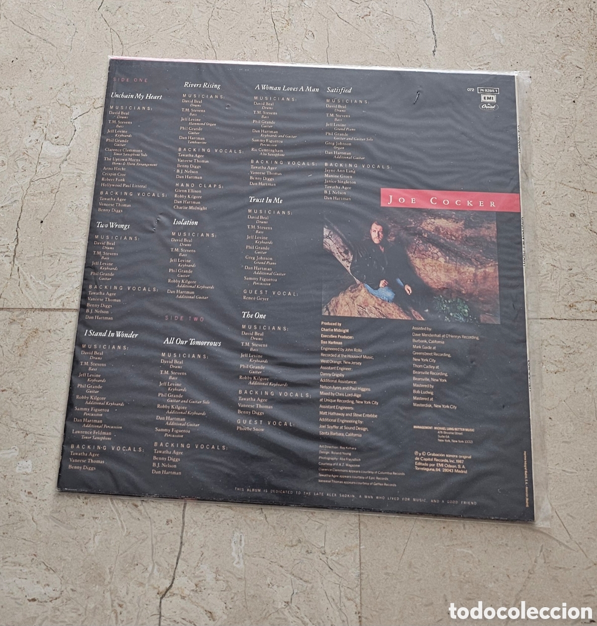 Discos de vinilo: JOE COCKER UNCHAIN MY HEART. - Foto 2