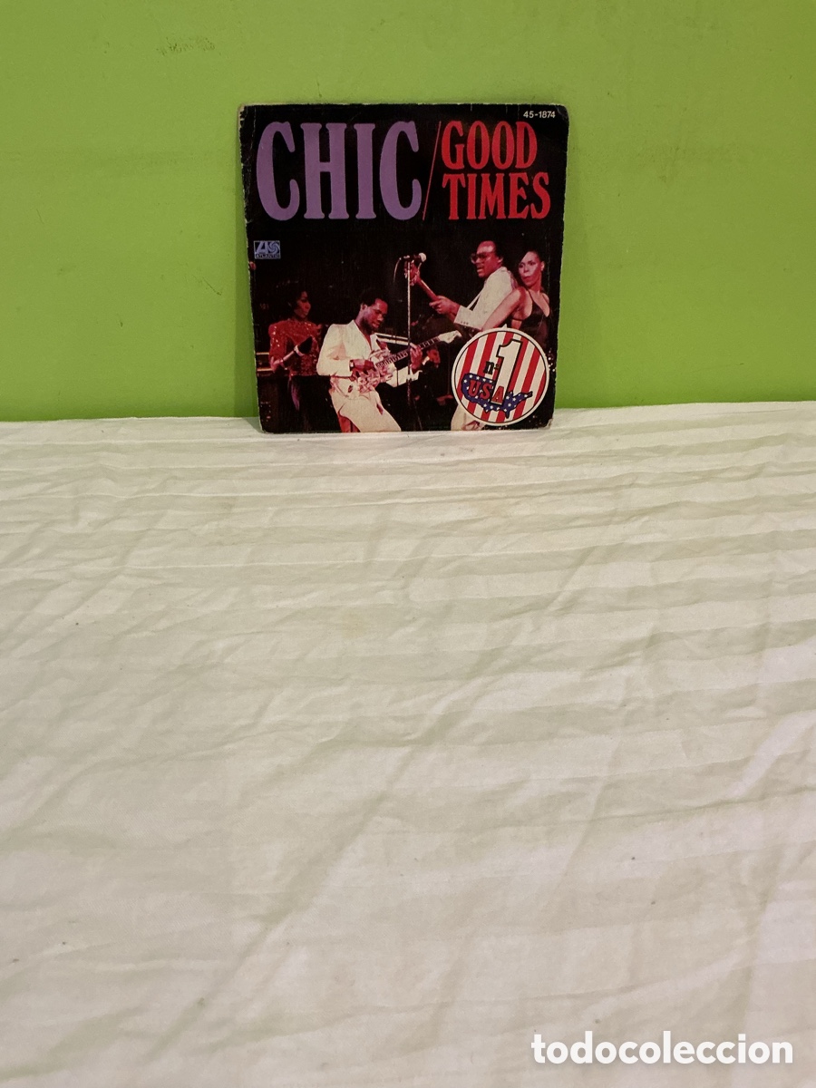 Discos de vinilo: Chic &ndash; Good Times / Summer Night &ndash; Single 1979 - Foto 5