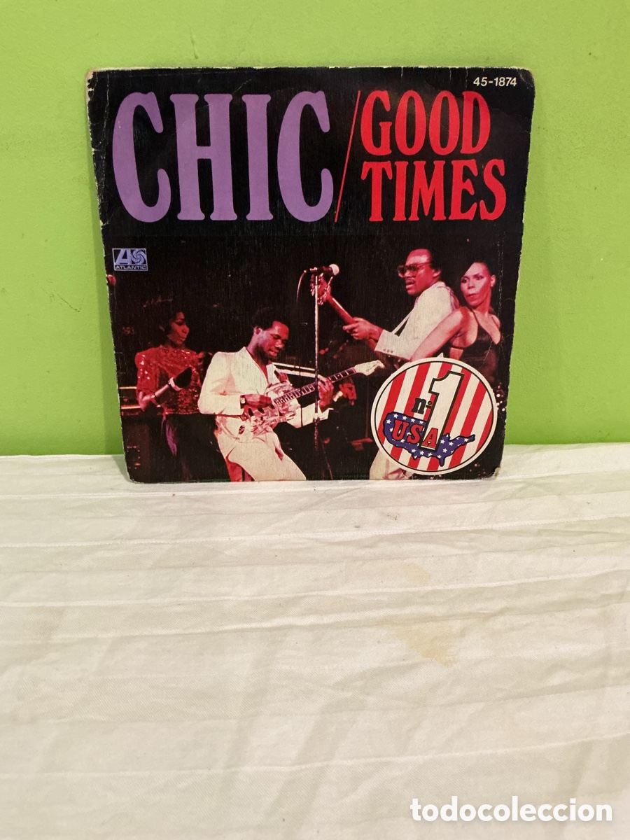 Discos de vinilo: Chic &ndash; Good Times / Summer Night &ndash; Single 1979 - Foto 1