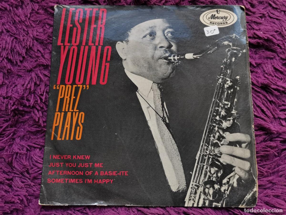 Discos de vinilo: Lester Young &ndash; &rdquo;Prez&rdquo; Plays Vinilo 7&rdquo; EP 1963 Netherlands 126.057 MCE