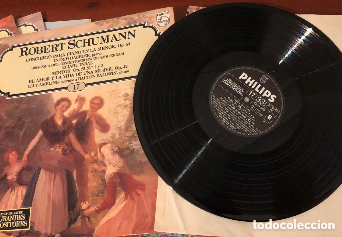Discos de vinil: Discos y fasc&iacute;culos Enciclopedia Salvat Los grandes compositores