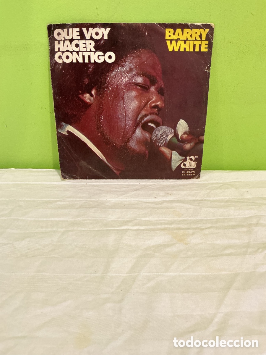 Vinyl-Schallplatten: Barry White &ndash; Qu&eacute; voy a hacer contigo &ndash; Single 1975
