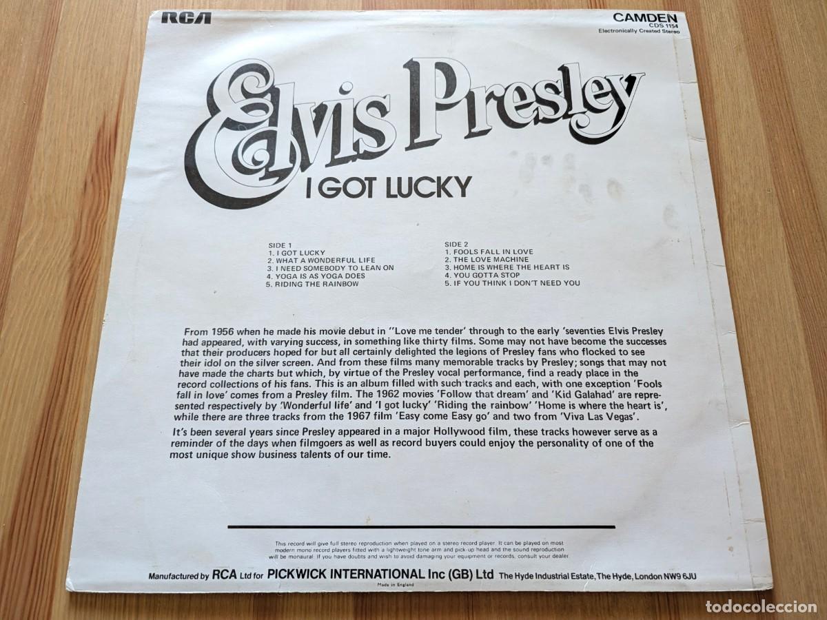 Discos de vinilo: Elvis Presley &ndash; I Got Lucky - Foto 2