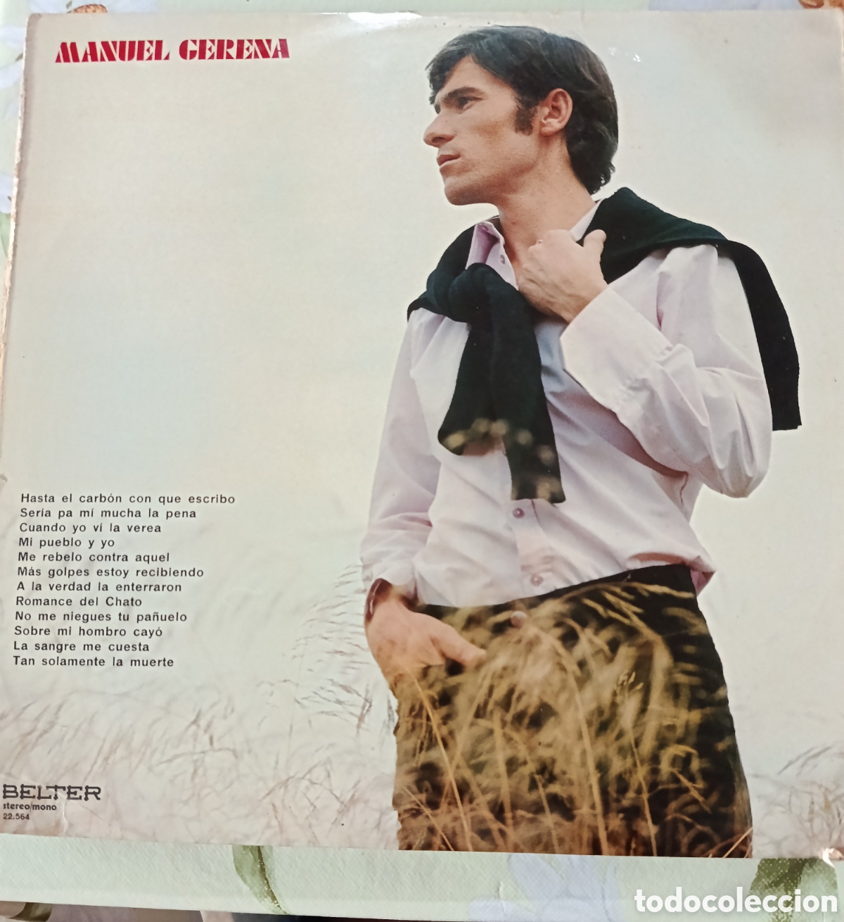 Discos de vinilo: Manuel Gerena Lp sello Belter editado en Espa&ntilde;a a&ntilde;o 1971.