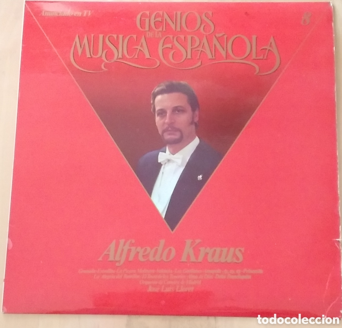 Dischi in vinile: DISCO VINILO. LP. GENIOS DE LA MUSICA. N&deg;8. ALFREDO KRAUS. 1981