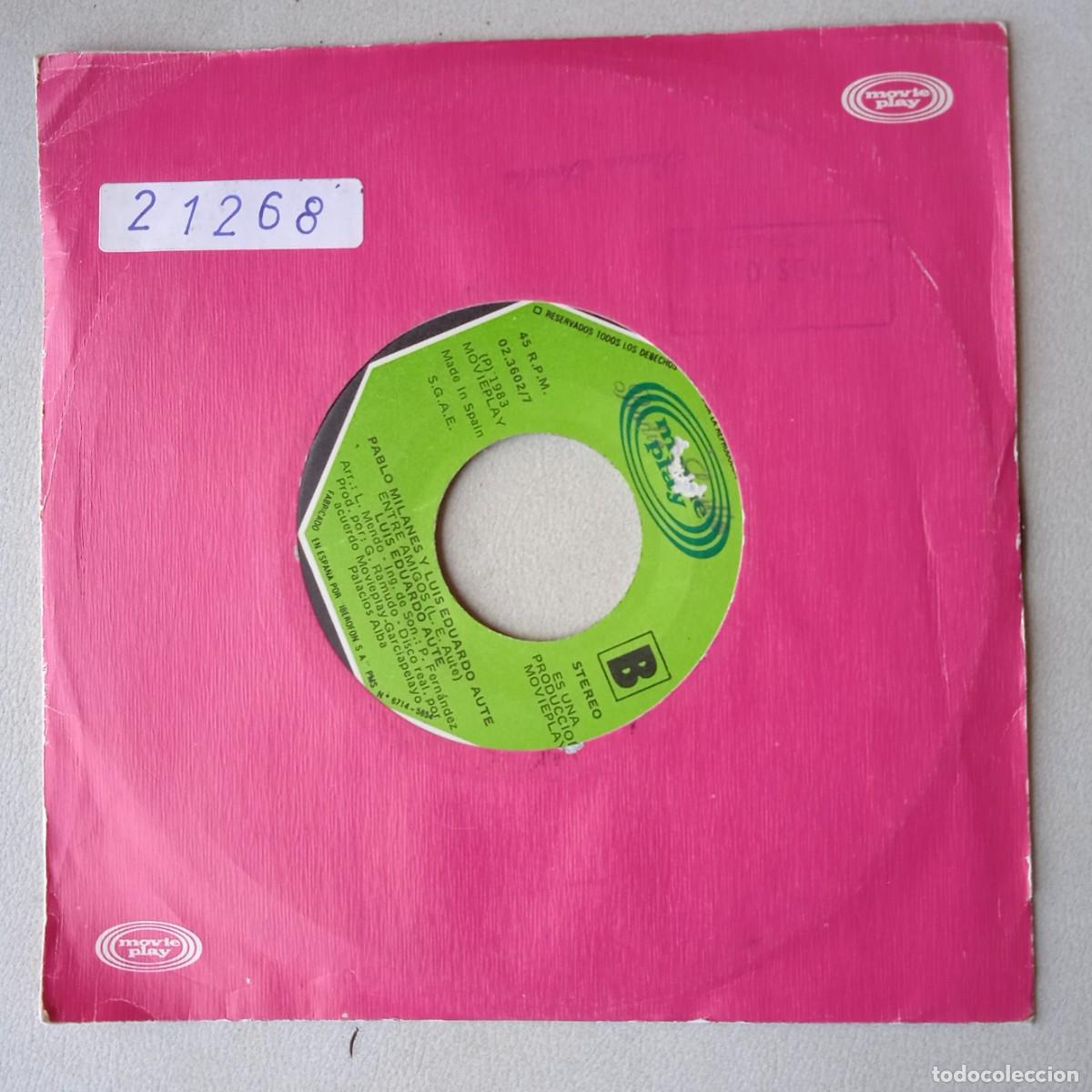 Discos de vinilo: PABLO MILANES / LUIS EDUARDO AUTE / ANDA / PROMO / 1983 / SINGLE
