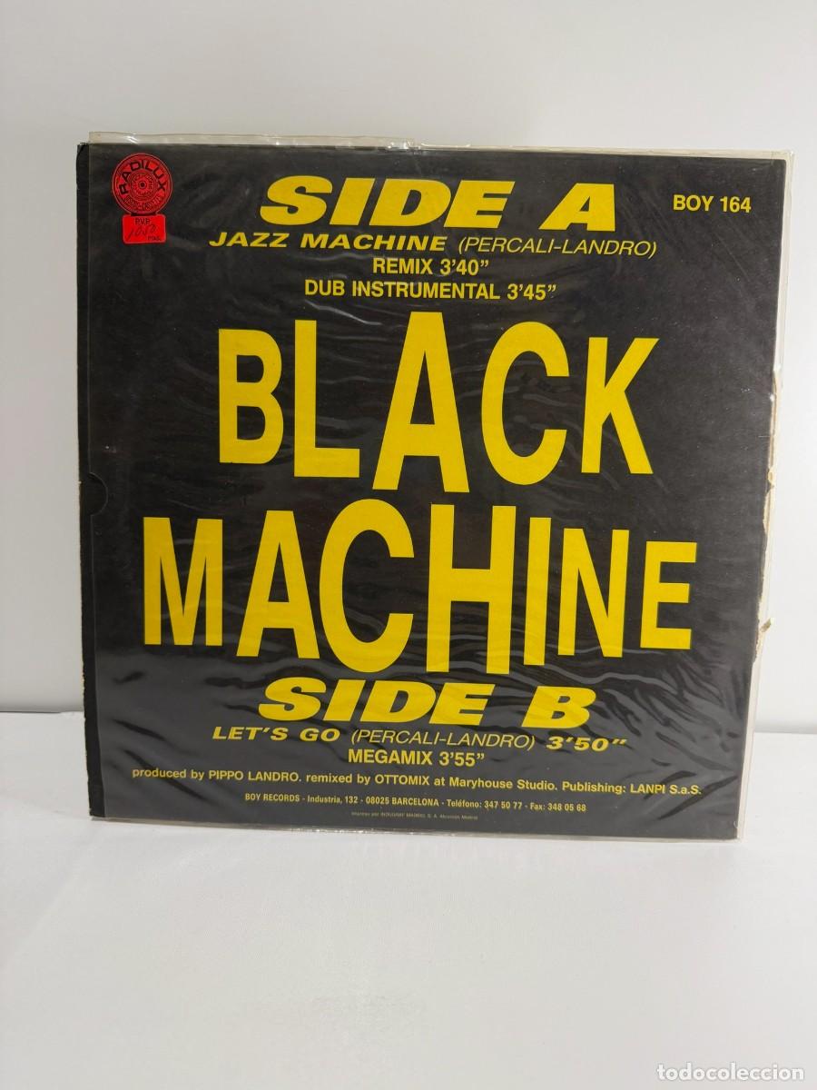 Discos de vinilo: BLACK MACHINE (MAXI) JAZZ MACHINE (4 TRACKS) - A&Ntilde;O 1992 - Foto 2