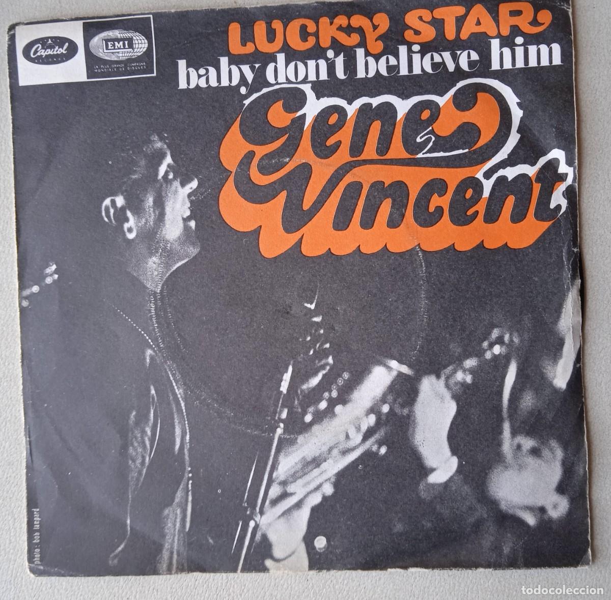 Discos de vinilo: GENE VINCENT / LUCKY STAR / EDITADO EN FRANCIA / SINGLE