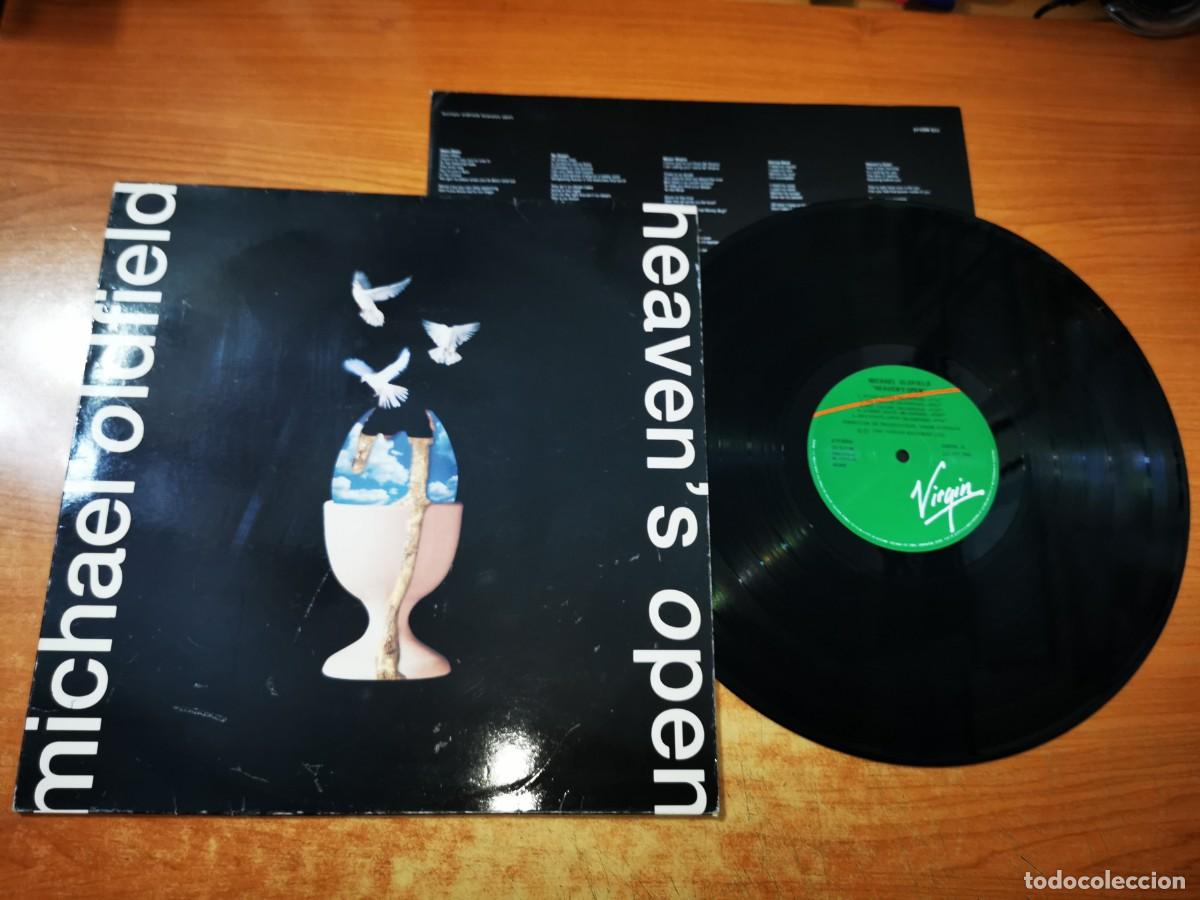 Discos de vinilo: MICHAEL OLDFIELD Heaven's open MIKE OLDFIELD LP VINILO DEL A&Ntilde;O 1991 ESPA&Ntilde;A ENCARTE CONTIENE 6 TEMAS