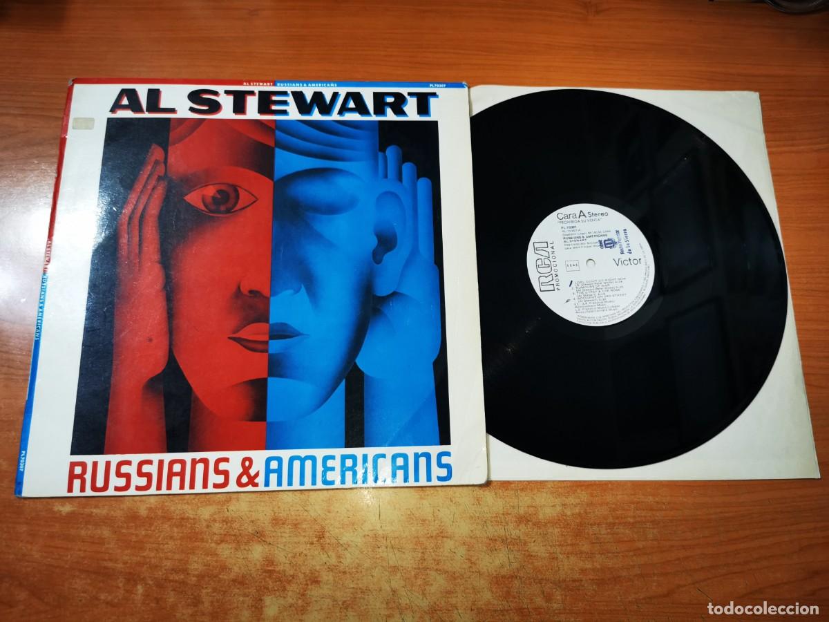Discos de vinilo: AL STEWART Russians & Americans LP VINILO PROMO DEL A&Ntilde;O 1984 ESPA&Ntilde;A CONTIENE 9 TEMAS