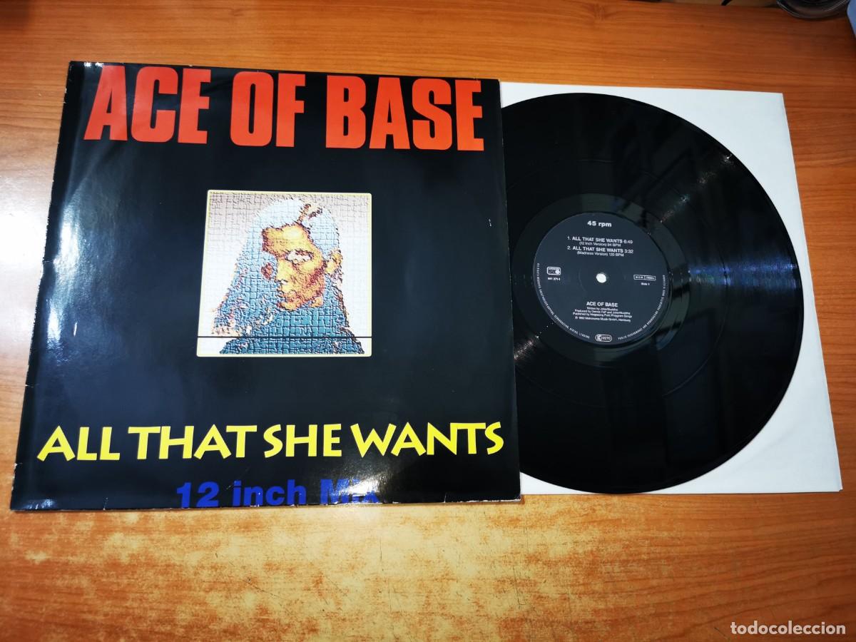 Discos de vinilo: ACE OF BASE All that she wants REMIXES 12&rdquo; MAXI SINGLE VINILO A&Ntilde;O 1992 ALEMANIA CONTIENE 4 TEMAS