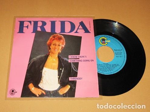 Discos de vinilo: FRIDA (ABBA) & PHIL COLLINS - I KNOW THERE'S SOMETHING GOING ON - SINGLE - 1982 - N&ordm;1 EN EUROPA