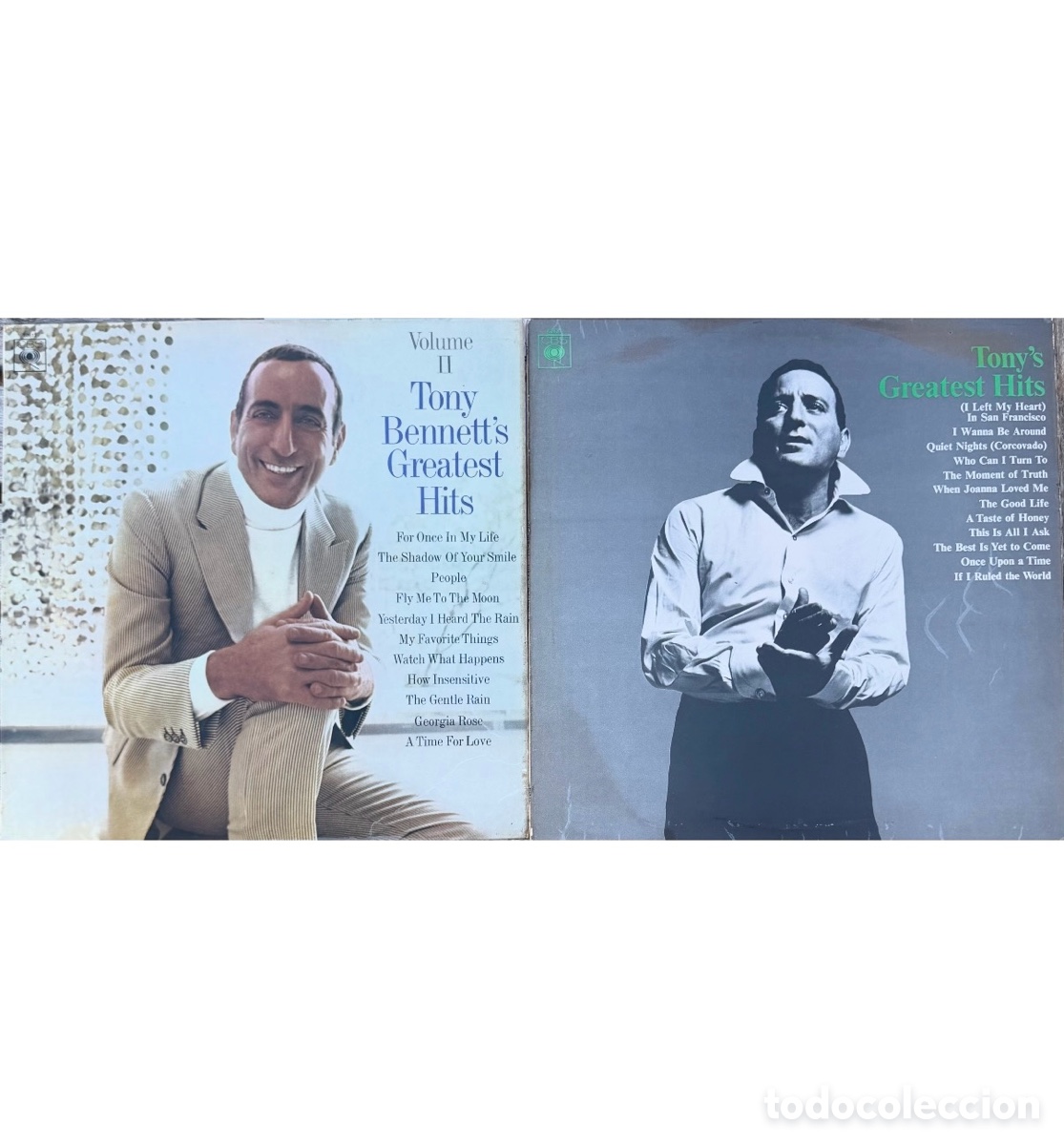 Discos de vinilo: LOTE 2 VINILOS TONY BENNETT 12&rdquo; UK LP GREATEST HITS