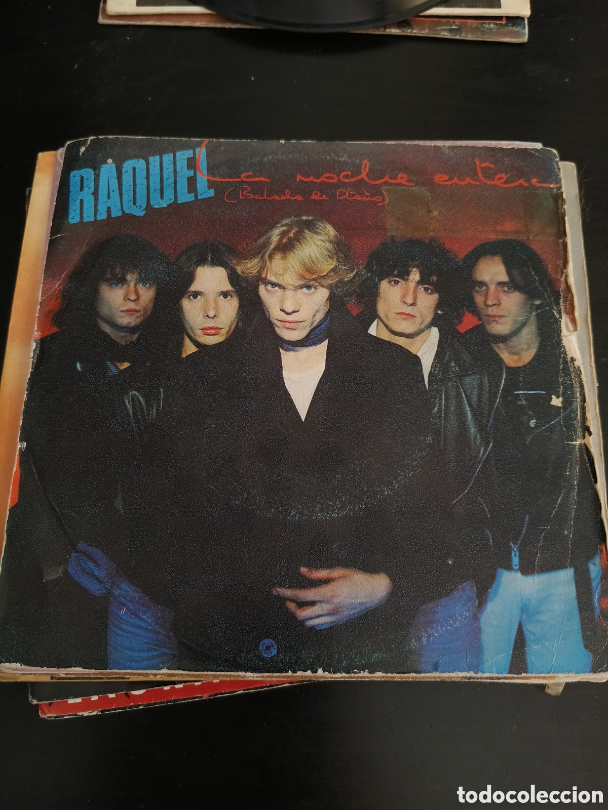 Discos de vinilo: Raquel &ndash; La Noche Entera. Vinilo 7&rdquo; single promo 1982 Espa&ntilde;a