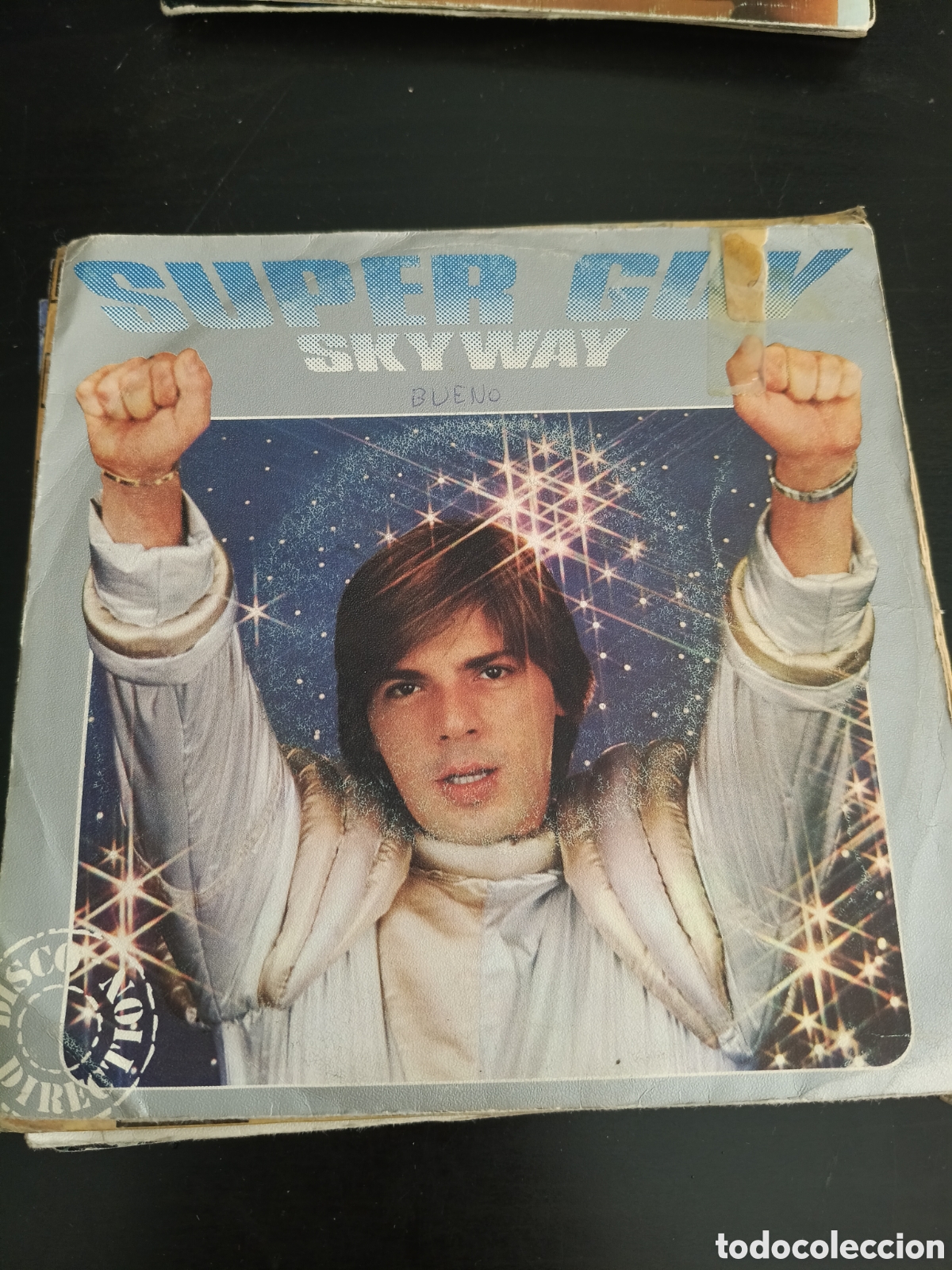 Discos de vinilo: Super Guy &ndash; Skyway / Sweet Claire-Alice. Vinilo 7&rdquo; single promo 1980 Espa&ntilde;a